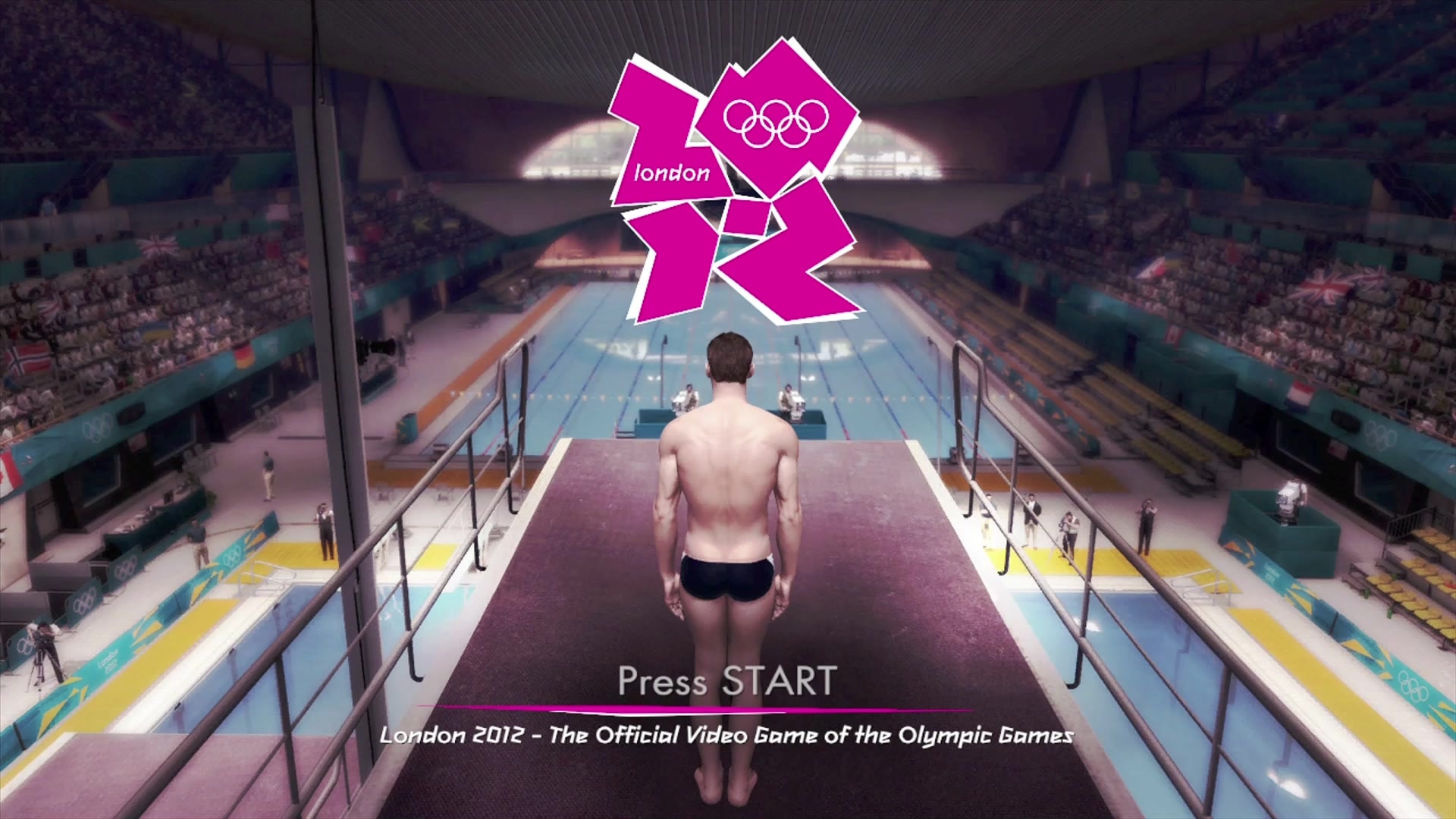 London 2012 title screen for Xbox 360